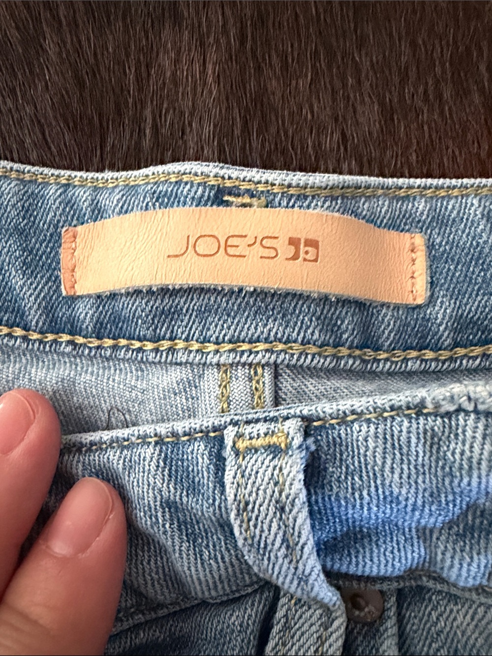 Joe's Jeans Light Blue Distressed Frayed Hem Denim Shorts - Picture 3 of 4